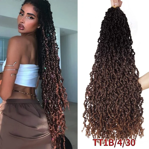Majesty Twist Hair Curly Passion Twist Crochet Hair 26'' Long Synthetic Braiding Hair