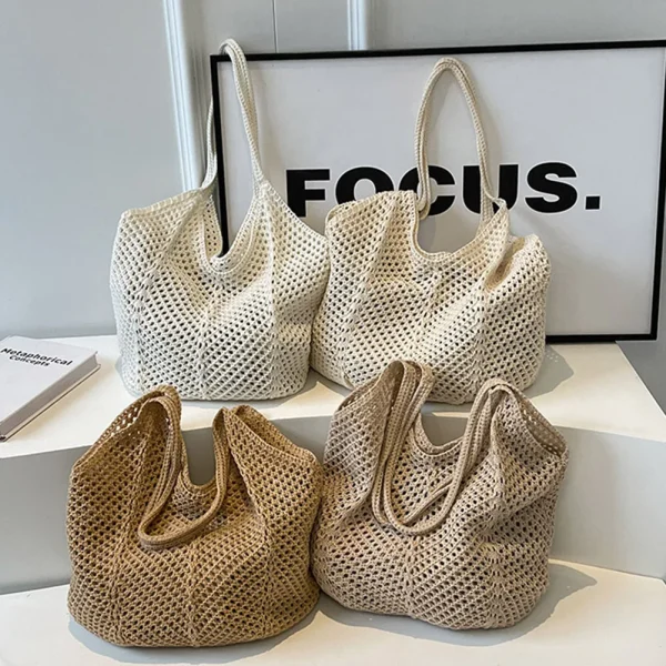 Women’s Knitted Shoulder Tote Bag